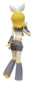 Back view of Official Furyu figure of Kagamine Rin from Vocaloid. This figure is part of the CartoonY series line with Kagamine Rin in a casual pose.