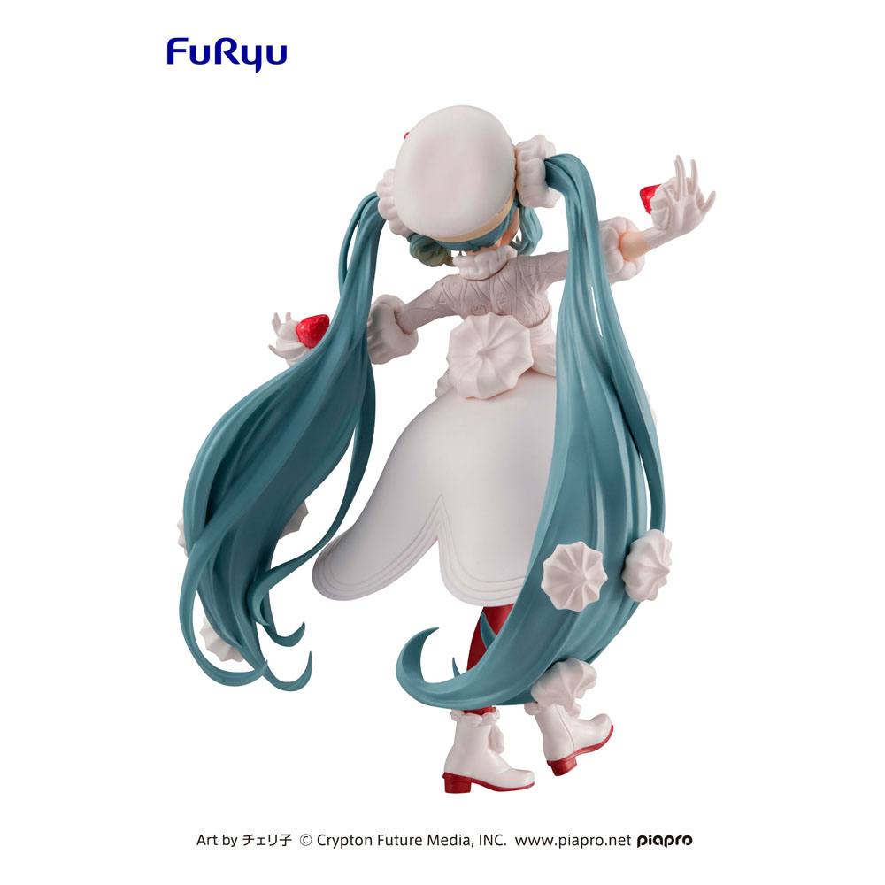 Vocaloid Sweet Tea Time PVC Statue Hatsune Miku Strawberry Short Figure