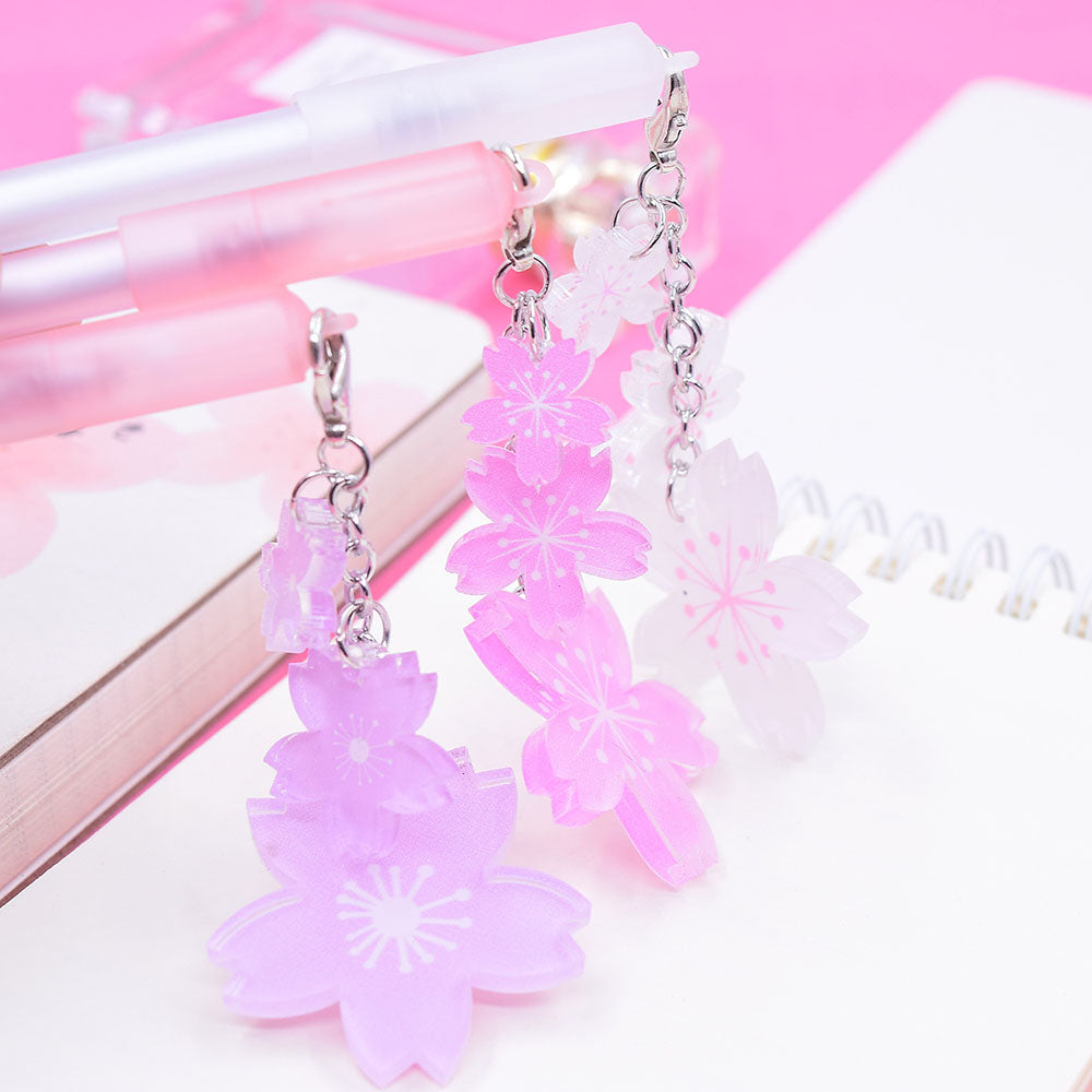 Cherry Blossom Sakura Flower Hanami Floral Charm Pen Stationery - Sweetie Kawaii